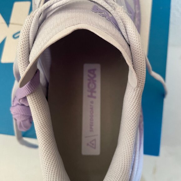 NEW HOKA Womens Speedgoat 6 Shoes Starlight Glow / Aster Flower NIB 11 Sneaker - Picture 8 of 14